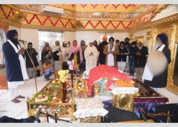 fter the bhog of Sri Akhand Path Sahib at Gurdwara Shaheed Baba Gurbakhsh Singh for Sarbat Da Bhala and for Chardi Kala (high spirits) of kisan sangharsh, prayers were offered by Singh Sahib Giani Jagtar Singh, Bibi Jagir Kaur, Jathedar Giani Raghbir Singh, Surjit Singh Bhitewad and others.