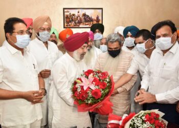 LALLI MAJITHIA ASSUMES CHARGE AS CHAIRMAN PUNGRAIN IN PRESENCE OF CABINET MINISTERS AND MEMBER PARLIAMENTS