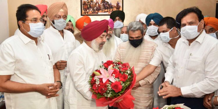 LALLI MAJITHIA ASSUMES CHARGE AS CHAIRMAN PUNGRAIN IN PRESENCE OF CABINET MINISTERS AND MEMBER PARLIAMENTS