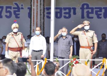 Minister Mr Brahm Mohindra in Patiala on the occasion of 75th Independence Day 1