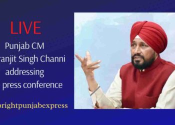 Punjab Chief Minister Charanjit Singh Channi addressing the press conference