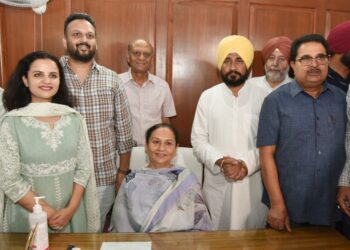 Aruna Chaudhry assumes Charge of office as Minister of Revenue, Rehabilitation and Disaster Management in the presence of Chief Minister