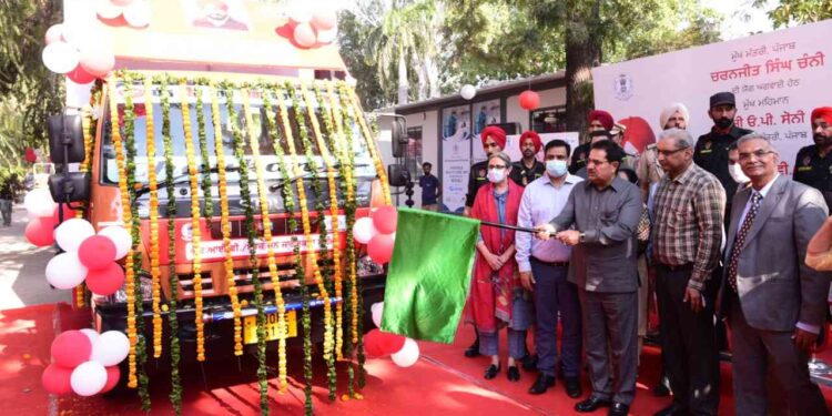 O.P. Soni flagged off