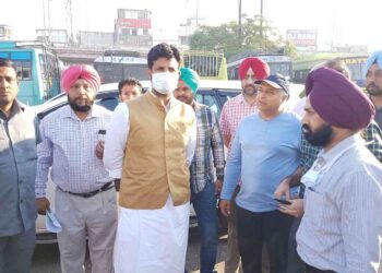 TRANSPORT MINISTER RAJA WARRING VISITS PATIALA BUS STAND