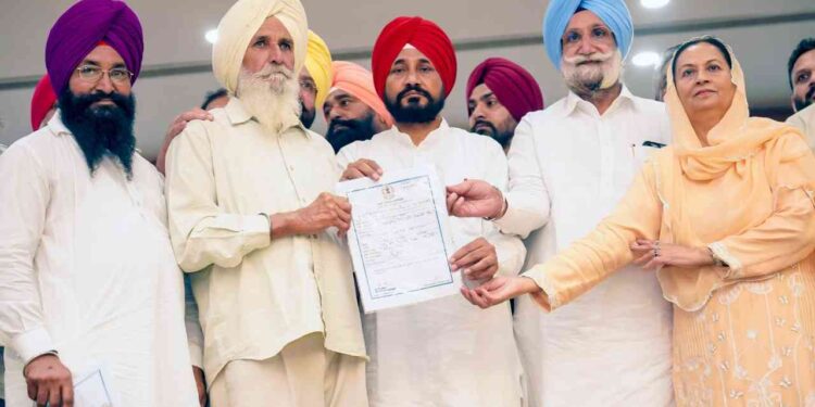 Punjab Chief Minister Mr Charanjit Singh Channi today launched ‘Mera Ghar Mere Naam’ scheme