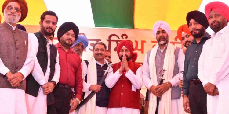 CM Channi lays foundation stone