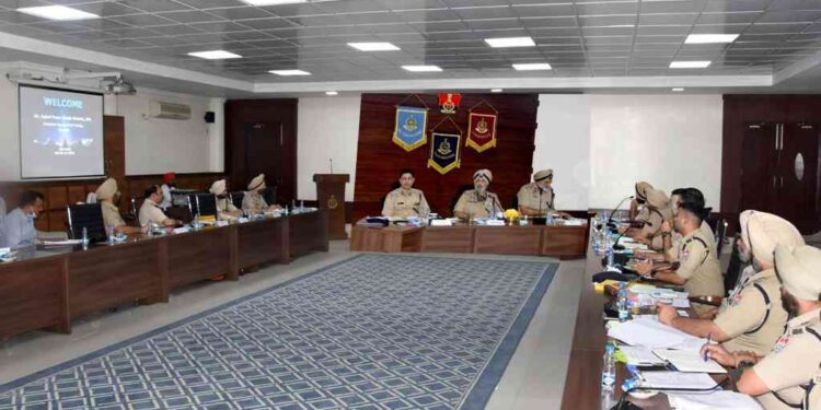 DGP Punjab Iqbal Preet Singh Sahota chairs Crime Review Meeting in Jalandhar