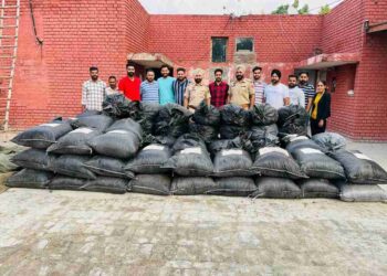 PUNJAB POLICE RECOVERS 18-QUINTALS POPPY HUSK FROM MOGA; 11 BOOKED