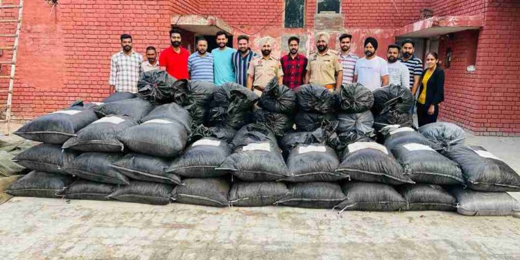 PUNJAB POLICE RECOVERS 18-QUINTALS POPPY HUSK FROM MOGA; 11 BOOKED