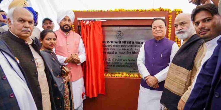 Punjab Chief Minister Charanjit Singh Channi on Monday laid the foundation stones of seven development projects,