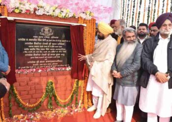 Charanjit Singh Channi today laid the foundation stone of ambitious “Atal Apartments