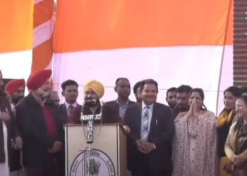 Chief Minister Charanjit Singh Channi presiding a function organised at Sri Chamkaur Sahib