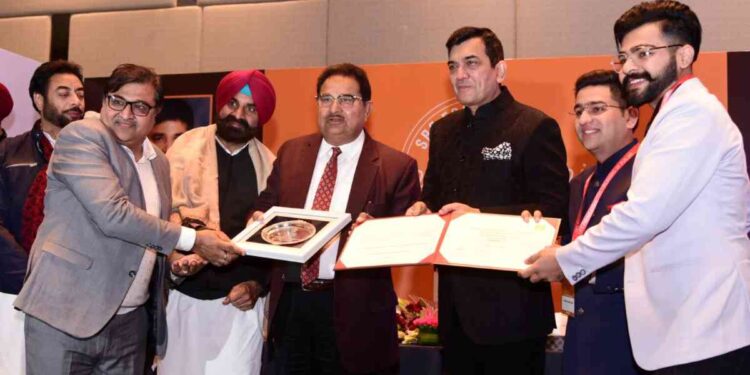 Deputy CM Soni confers awards upon 22 entrepreneurs of food industry