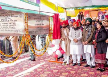 PUNJAB CM LAYS FOUNDATION STONES OF DEVELOPMENT PROJECTS