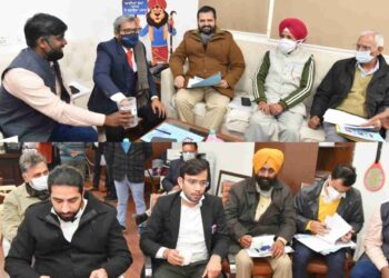 Punjab Chief Electoral Officer Dr S Karuna Raju on Monday held a meeting with representatives of the recognized political parties