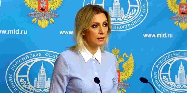 Russian Foreign Ministry spokeswoman Maria Zakharova. (Credit Twitter @mfa_russia)