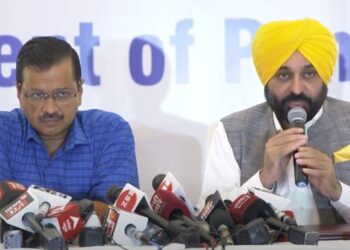 CM Bhagwant Mann and Delhi CM Arvind Kejriwal addressing Joint Press Conference