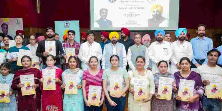 BHAGWANT MANN HANDS OVER APPOINTMENT LETTERS