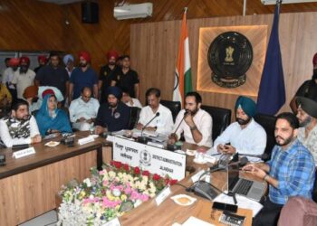 Punjab Sports Minister Gurmeet Singh Meet Hayer reviewing preparations in view of Punjab Khed Mela to be started by the Chief Minister Bhagwant Mann on August 29 from Jalandhar.