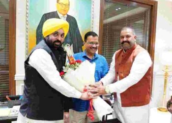 AAP’s new Jalandhar MP-elect Sushil Kumar Rinku meets CM Arvind Kejriwal