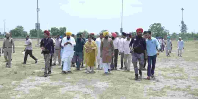 Cabinet Minister Anmol Gagan Maan reviews the development works of various villages