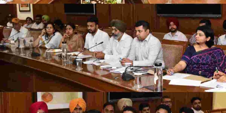 Cabinet Ministers Advocate Harpal Singh Cheema, Mr. Aman Arora and Mr. Kuldeep Singh Dhaliwal on Wednesday held meetings