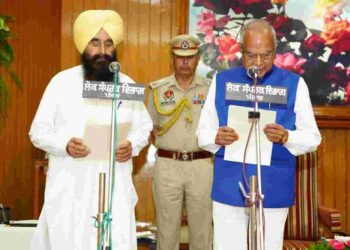 GURMEET SINGH KHUDIAN AND BALKAR SINGH SWORN IN AS CABINET MINISTERS OF PUNJAB