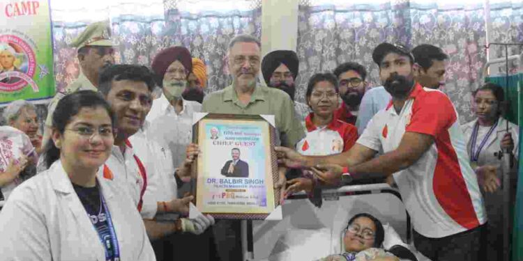 MAKING PUNJAB FREE OF DRUG MENACE WILL BE REAL TRIBUTE TO MARTYRS, SAYS HEALTH MINISTER DR BALBIR SINGH