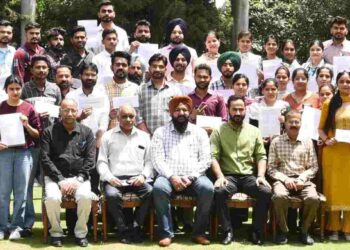 Meet Hayer hands over appointment letters to 68 clerks of Water Resources Department