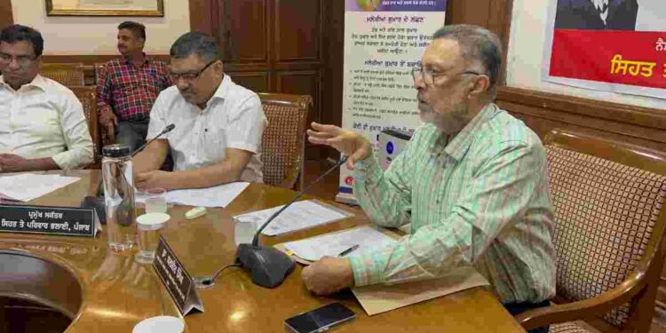 Minister Dr Balbir Singh on Tuesday chaired a meeting of the state task force to chalk-out a strategy to prevent the outbreak of vector-borne diseases