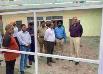 Punjab Health Minister Dr Balbir Singh during the visit of his ancestral house, where setting up a health and wellness centre is in offing