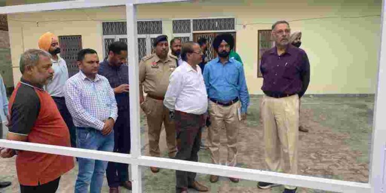 Punjab Health Minister Dr Balbir Singh during the visit of his ancestral house, where setting up a health and wellness centre is in offing