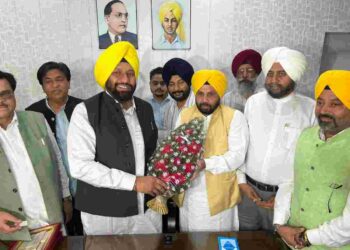 Balkar Singh assumed charge as the Minister of Local Government and Parliamentary Affairs