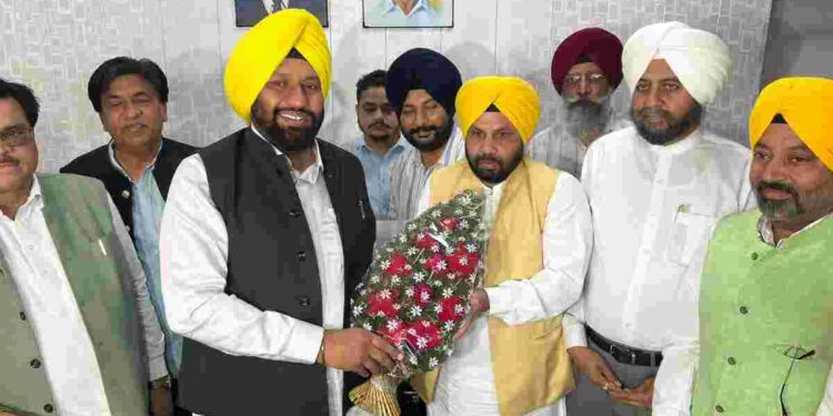 Balkar Singh assumed charge as the Minister of Local Government and Parliamentary Affairs