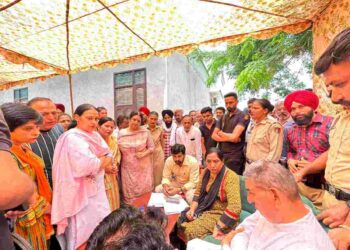 Cabinet Minister Dr. Baljit Kaur listens to problems of the people