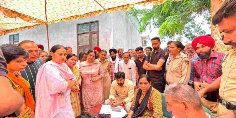 Cabinet Minister Dr. Baljit Kaur listens to problems of the people