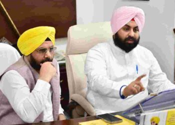 Harjot Singh Bains orders to complete Nangal flyover in two shifts