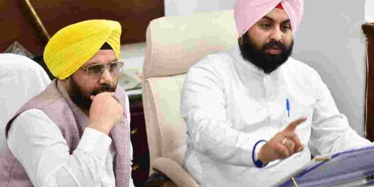 Harjot Singh Bains orders to complete Nangal flyover in two shifts