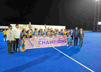 Indian Women Junior Hockey Team for lifting Asia Cup Hockey by defeating Korea 2-1