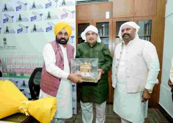 Punjab Chief Minister Bhagwant Mann on Wednesday impressed upon the Union Minister for Road Transport and Highway Nitin Gadkari