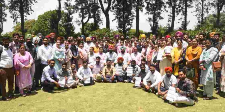 RD&P Minister Laljit Singh Bhullar hands over appointment letters to 134 employees