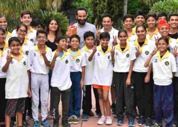 34 players as they shared their training experiences with Sports Minister Gurmeet Singh Meet Hayer.