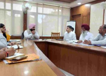 Harjot Singh Bains orders completion of slab casting of Nangal flyover within stipulated time