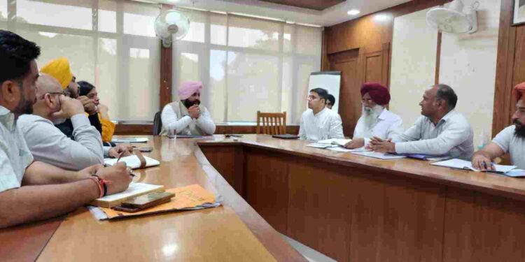 Harjot Singh Bains orders completion of slab casting of Nangal flyover within stipulated time