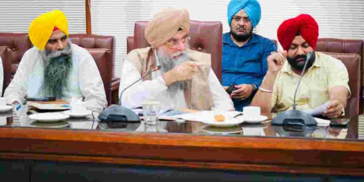 Kultar Singh Sandhwan held meeting with officials of local governments