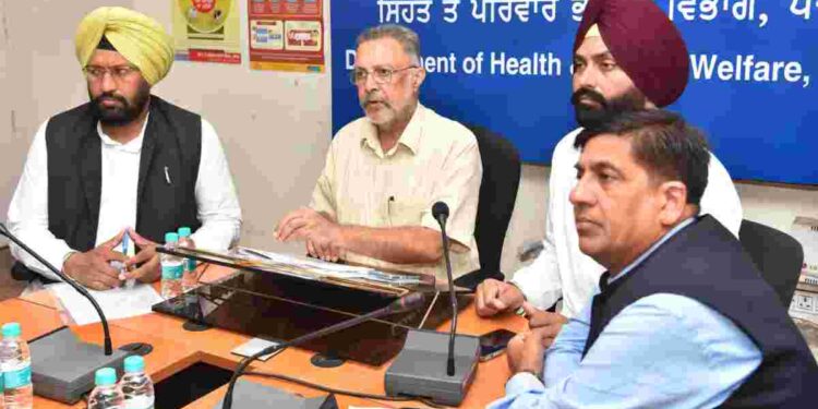 Minister Dr Balbir Singh on Monday chaired a high-level Inter-Departmental Coordination Meeting of Ministers