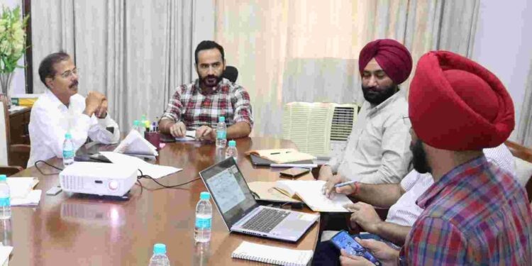 Minister Gurmeet Singh Meet Hayer on Thursday held a review meeting