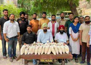 PUNJAB POLICE RECOVER 20KG HEROIN FROM FAZILKA