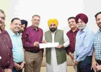 Punjab Health and Family Welfare Minister Dr Balbir Singh on Tuesday contributed one month's salary to the Chief Minister’s Relief Fund