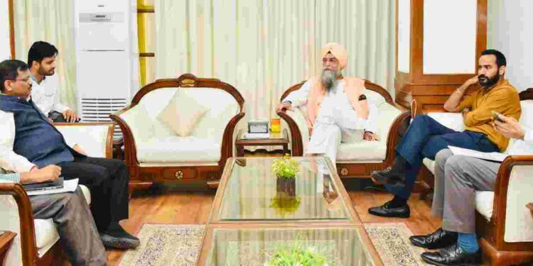 Speaker Mr. Kultar Singh Sandhwan on Monday held discussions with the concerned departments